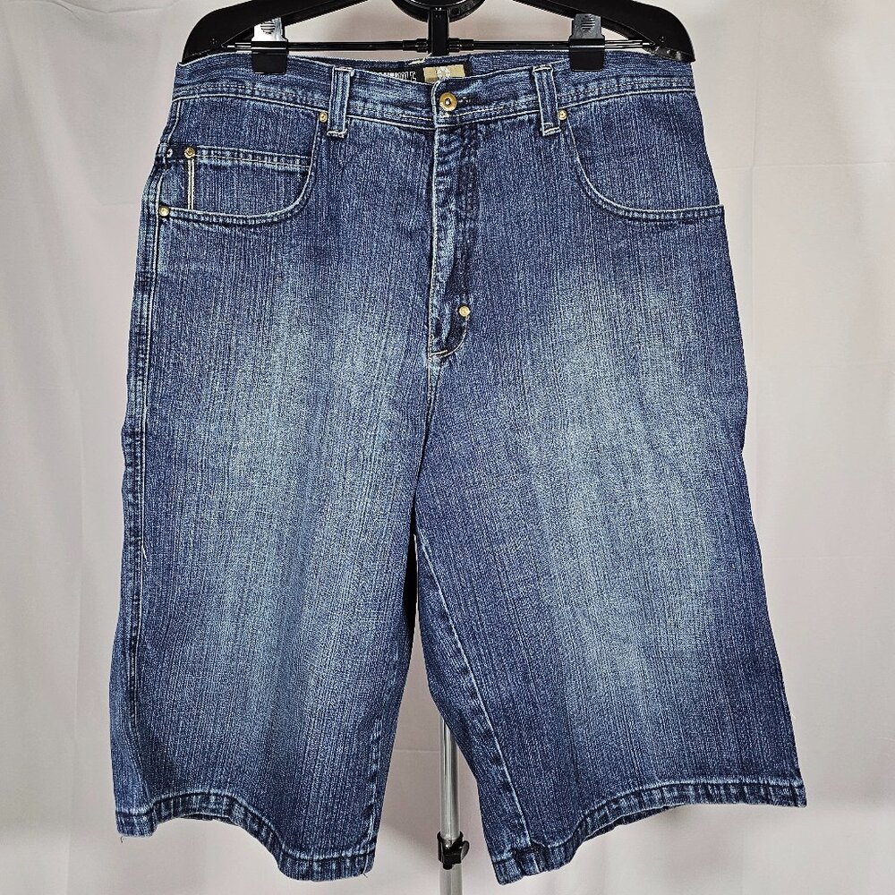 South Pole Mens Indigo Denim Shorts VINTAGE Sz 40